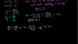 Average Speed Trick Question