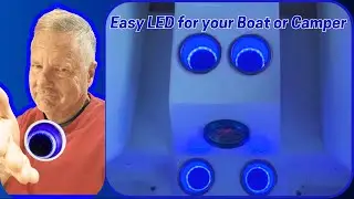 Installing LED cup holders for boats , RV Campers, Cars - simple 12v wiring.