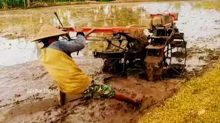 GARU DENGAN TRAKTOR TERCANGGIH PERSIAPAN TANAM PADI !!