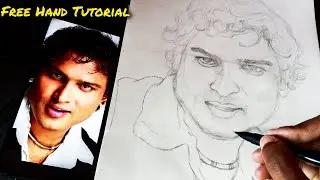 Zubeen Garg Free Hand Drawing. How To Draw Zubeen Garg Free Hand, Step By Step