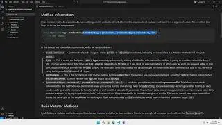 5.5 Mutator Methods 1 - Method Information