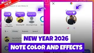 Instagram New Year 2026 Note Update: Instagram New Purple Color Note With Sparkle Effects a💜