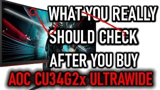 CU34G2x AOC 34 Inch Curved UltraWide Screen Monitor &ndash; BUYER BEWARE!
