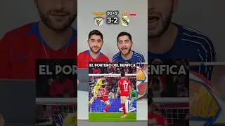 GOL DEL PORTERO EN EL &Uacute;LTIMO MINUTO 🤯⚽️#ucl #championsleague #realmadrid #barcelona #futbol #benfica