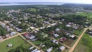 Cidade de Fonte Boa Amazonas, vista a&eacute;rea