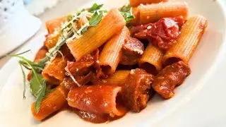 Quick & Easy Cherry Tomato & Chorizo Pasta #pasta #foodie