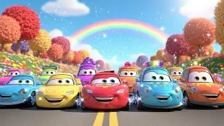 Colorful Vehicle Songs for Little Kids 🚗🎶 | Driving Fun, Happy Music and Many More Learning Songs!