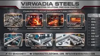 STAINLESS STEEL ROUND BARS 304, 304, 316, 310, 321, 317, 347,303 &ndash; VIRWADIA STEELS | SS ROD INDIA