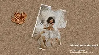 Create a photo lost in the sand in Adobe Photoshop
