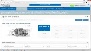 RSMeans Data Online Square Foot Estimator