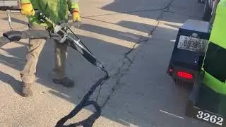 Crack Sealing with a Cimline M1