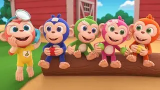 Five Little Monkeys Nursery Counting Rhyme