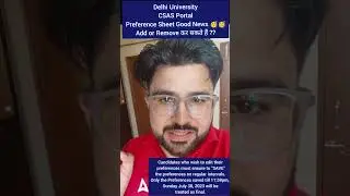 Delhi University CSAS Simulated List 🔥🔥 | Preference Sheet Problem 😱😱
