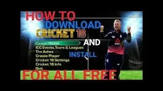 how to download and install ea cricket 2018 with play just [866mbs]