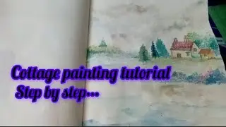Cottage house painting / how to paint a cottage💁🖌️🫟
