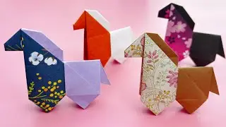 [Новогодняя поделка] Лошадь-оригами (Год Лошади) / Новогодняя поделка своими руками | Лошадь-ориг...