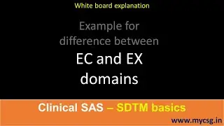 SDTM: EC против EX &mdash; пример разницы между доменами EC и EX
