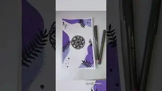 Boho + Mandala art 💜🤍 #love #newsong #watercolorpainting #boho #mandala