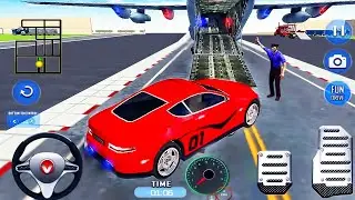 Airplane Pilot Car Transporter Simulator - Cargo Multi Trailer Transport Drive - Android GamePlay