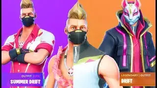SUMMER DRIFT / DRIFT Skins compara&ccedil;ao + Dance Emote DEEP END Fortnite