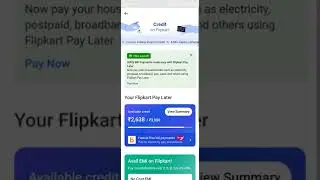 Flipkart pay later Mobile recharge and electricity bill payment many more ||#flipkart
