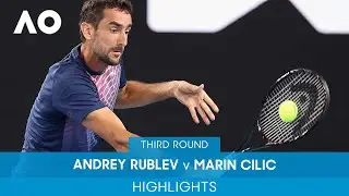 Andrey Rublev v Marin Cilic Highlights (3R) | Australian Open 2022