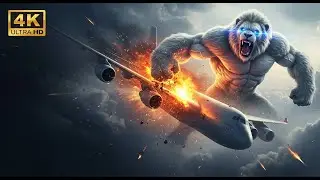 Sky War Showdown: King Kong & White Lion Man Attack a Giant Cargo Plane #skywar  #kingkong