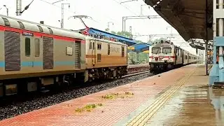 | Express Train anti parallel crossing at Begampur Station | Eastern Railway |