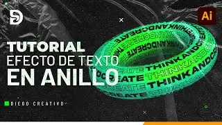 ✅  TUTORIAL | Cómo hacer el efecto de texto en anillo o un texto 3D en Ilustrador - RING TEXT Effect