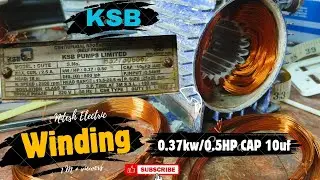 0.50 HP KSB Original Rewinding Data | 1/2 HP Tullu Pump Winding Data