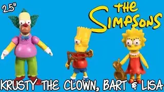The Simpsons 2.5 Inch Krusty the Clown, Bart & Lisa Review - Jakks Pacific