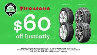 Up to $110 Instant Savings on Firestone Tires
