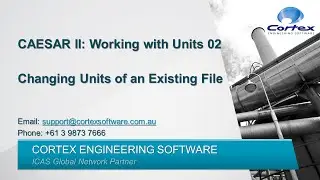 Caesar II Working with Units 02