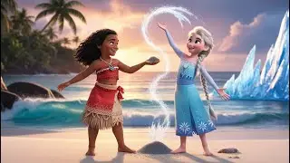 🌊❄️ Frozen Tides: Moana & Elsa&rsquo;s Magical Adventure! ❄️🌊