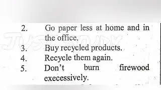 Class 8 English Chapter 2 Environment  | Deforestation  Answers | NBF New Book | Annual Board Exam