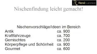 Nischenfindung