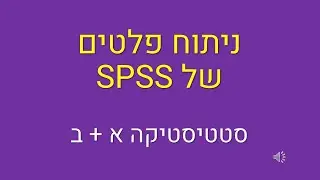 ניתוח פלטים ב SPSS