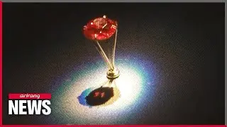 A rare crimson red diamond unveiled at Smithsonian Natural History Museum