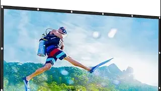 Century Star Projector Screen 120 inch 16:9 4K Foldable Portable with Carry Bag @ReviewerFamily