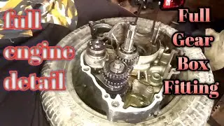New Hero Splendor full gear box engine details Engine fitting gearbox setting gear box kaise detail