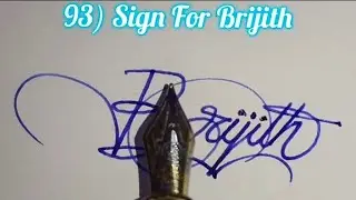 ❤️✒️Mastering the Art of the Brijith Signature ✍️✨#SignatureTutorial #Brijith #UniqueSignature