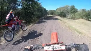 Waco Eagle MX track morning ride 2024 Gas Gas vs 1986 Honda CR250