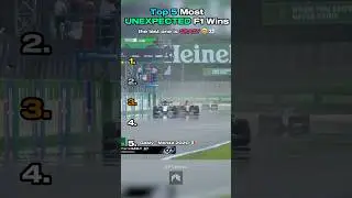 Top 5 Most UNEXPECTED F1 Wins! 🤯🏆| The Last One is Crazy! 😳 #formula1 #f1 #f1edit