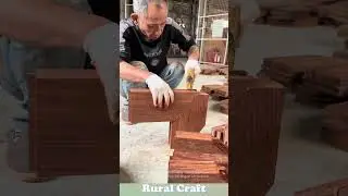 Wood furniture assembly using mortise and tenon joints for stronger structure! #woodworking