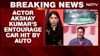 Akshay Kumar's Security Vehicle Meets With An Accident In Mumbai