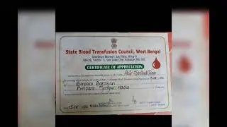 Blood Donation certificate Shows Up for #Mar Activity purpose