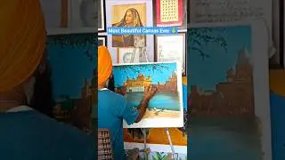 #golden #temple #acrylicpainting #art #amritsar #amrit #artist #barnala #shorts #viral