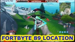 FORTBYTE 89 Location - ACCESSIBLE BY FLYING THE SCARLET STRIKE GLIDER THROUGH THE RINGS FORTNTIE