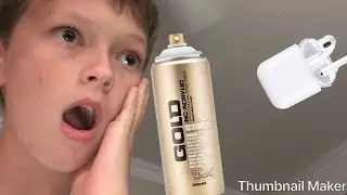 Spray painting AirPods