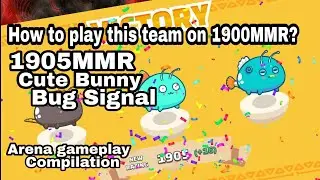 1905MMR Cute Bunny Antenna Team Axie Infinity Arena Gameplay